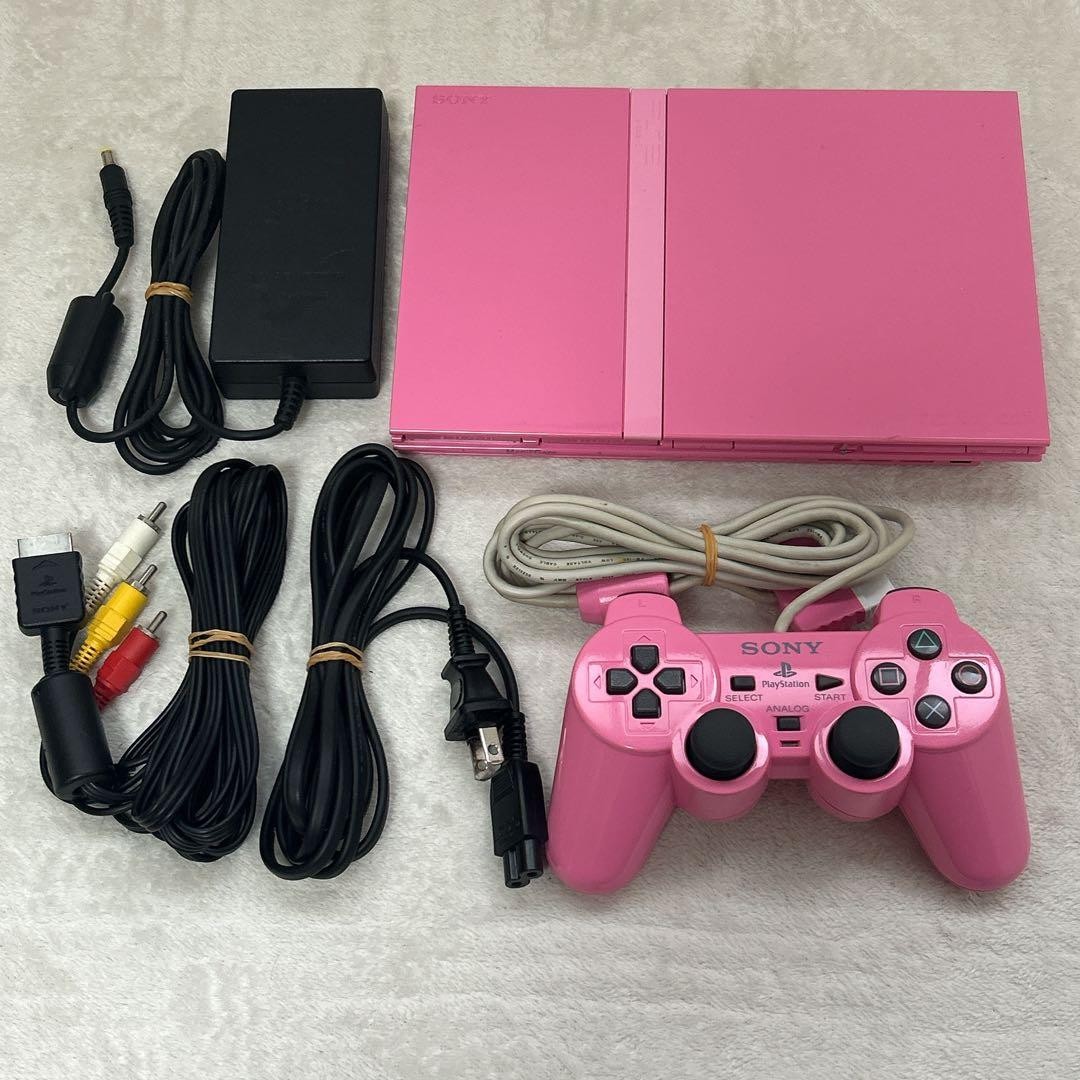 Sony SCPH-77000PK Sony Playstation 2 PS2 Slim Console Pink