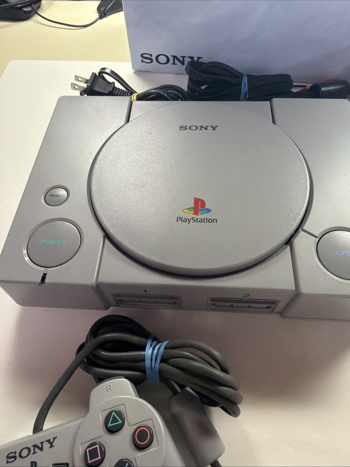 Sony PlayStation DualShock SCPH-9001 Console CIB COMPLETE IN BOX CONSOLE MINT