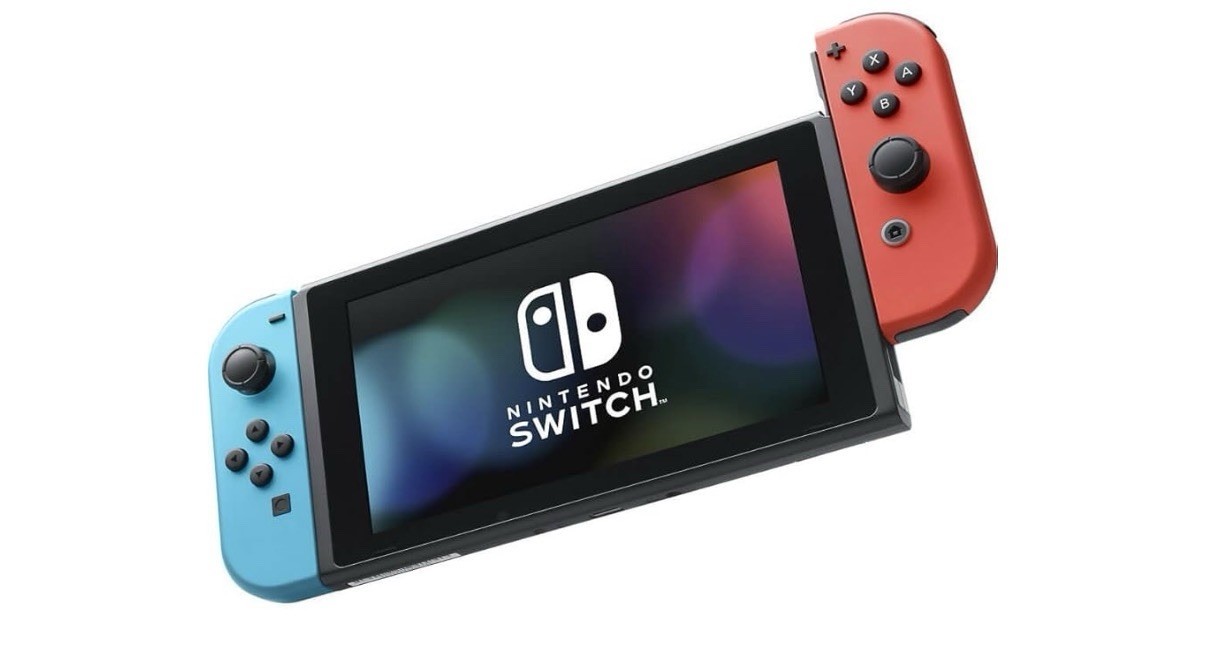 Nintendo Switch Console Black with Neon Blue & Red Joy-Con Wi-Fi Capability