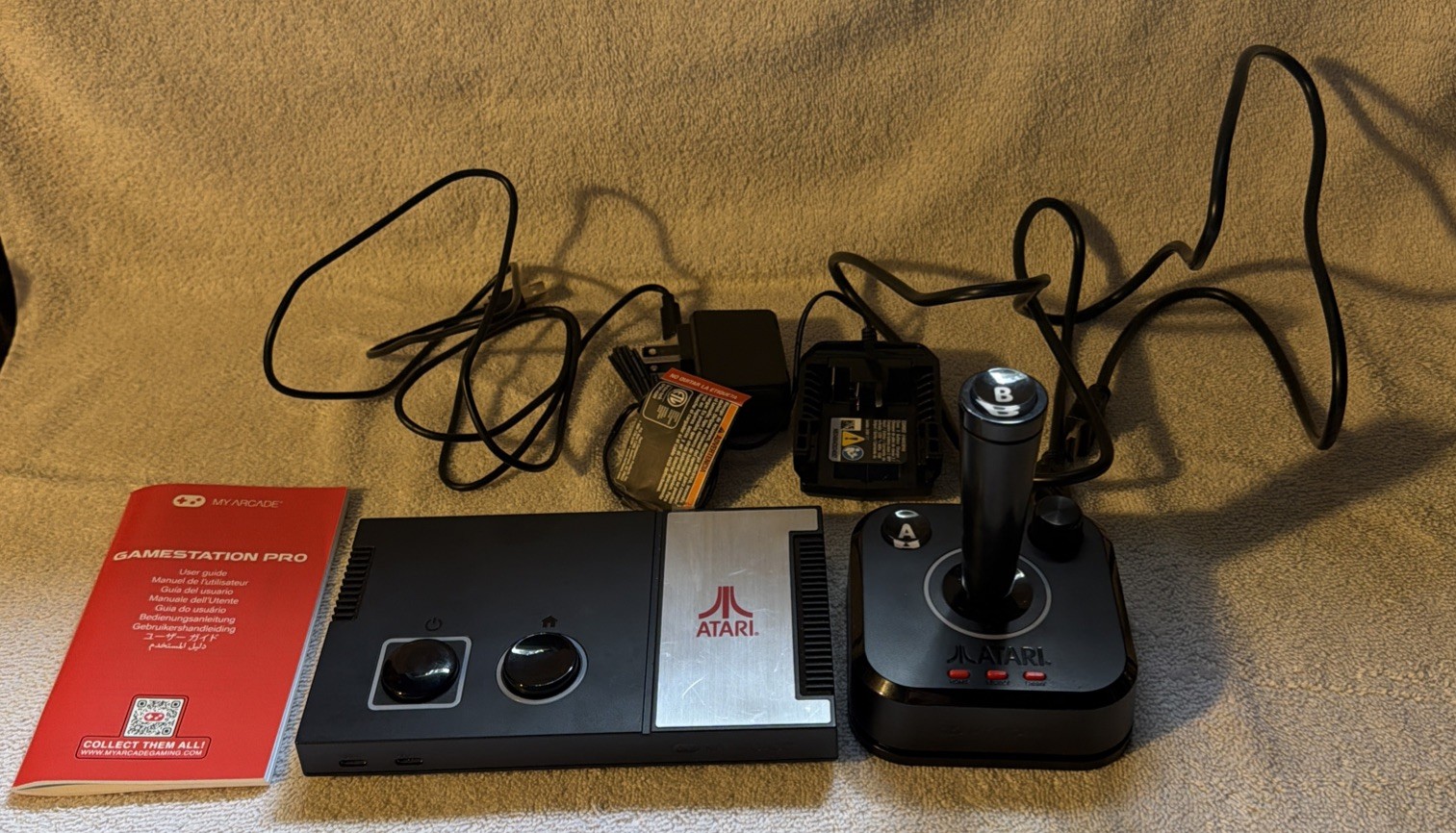 Atari Gamestation Pro DGUNL-7012 HDMI USB-C Mini Console Tested No Issues