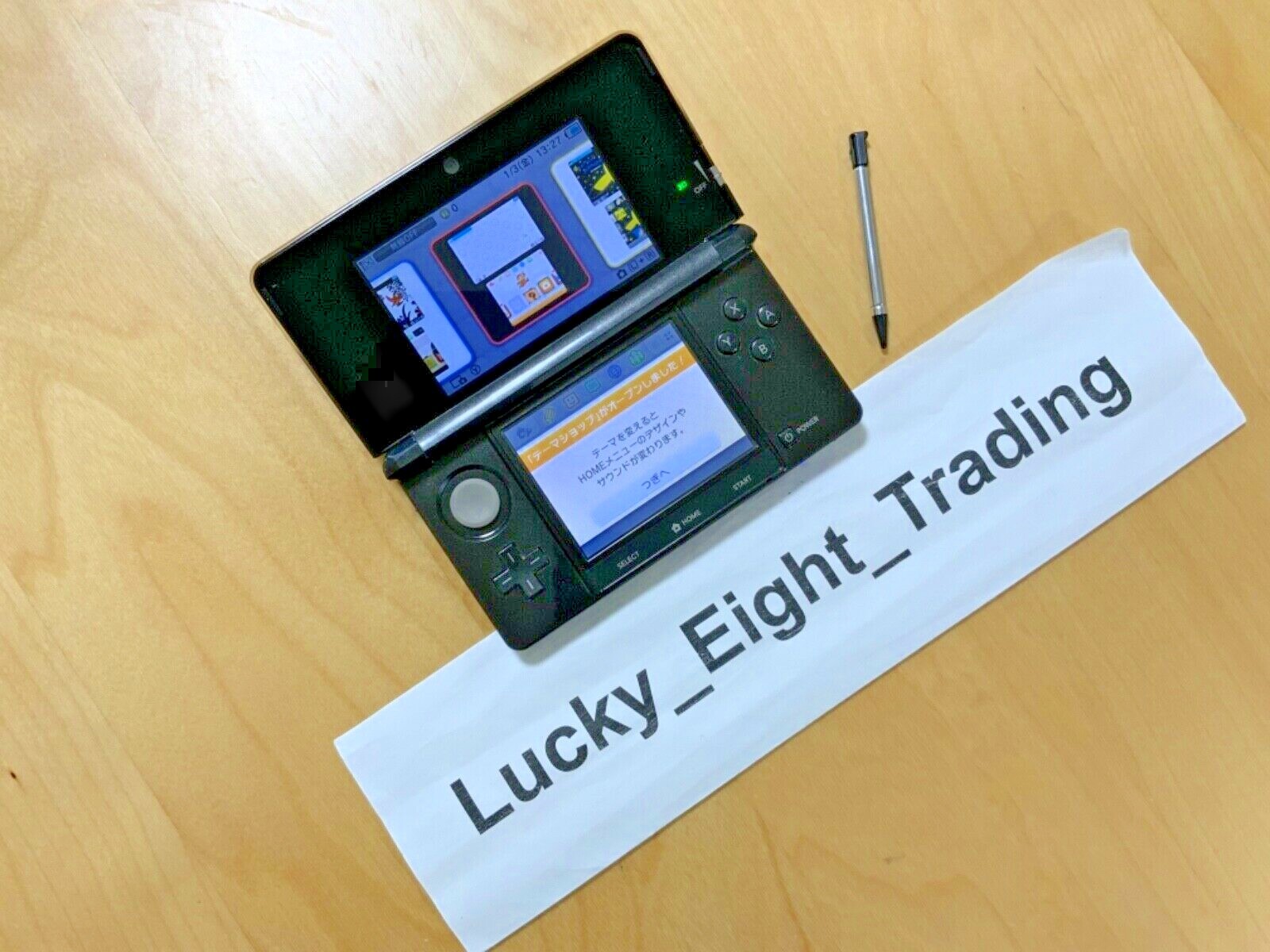 Nintendo 3DS Cosmo Black Console Stylus Japanese ver [H]