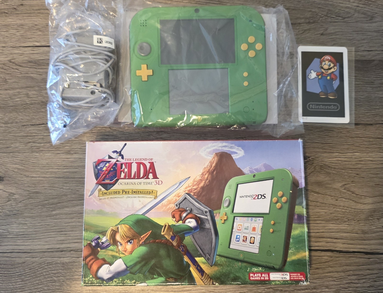 Nintendo 2DS Legend of Zelda Ocarina of Time 3D Green Console