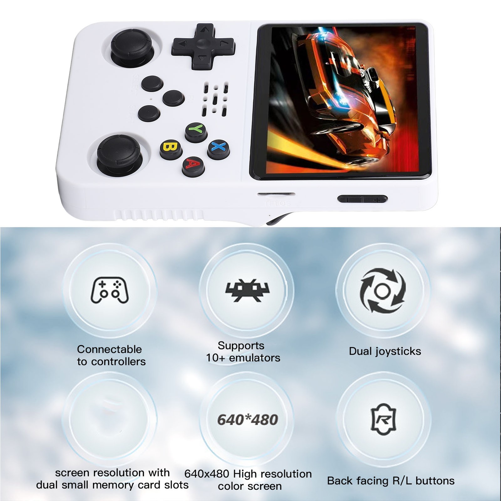R36S Handheld Game Console Retro Games Consoles With 3.5 Inch IPS Screen 32 RBLF