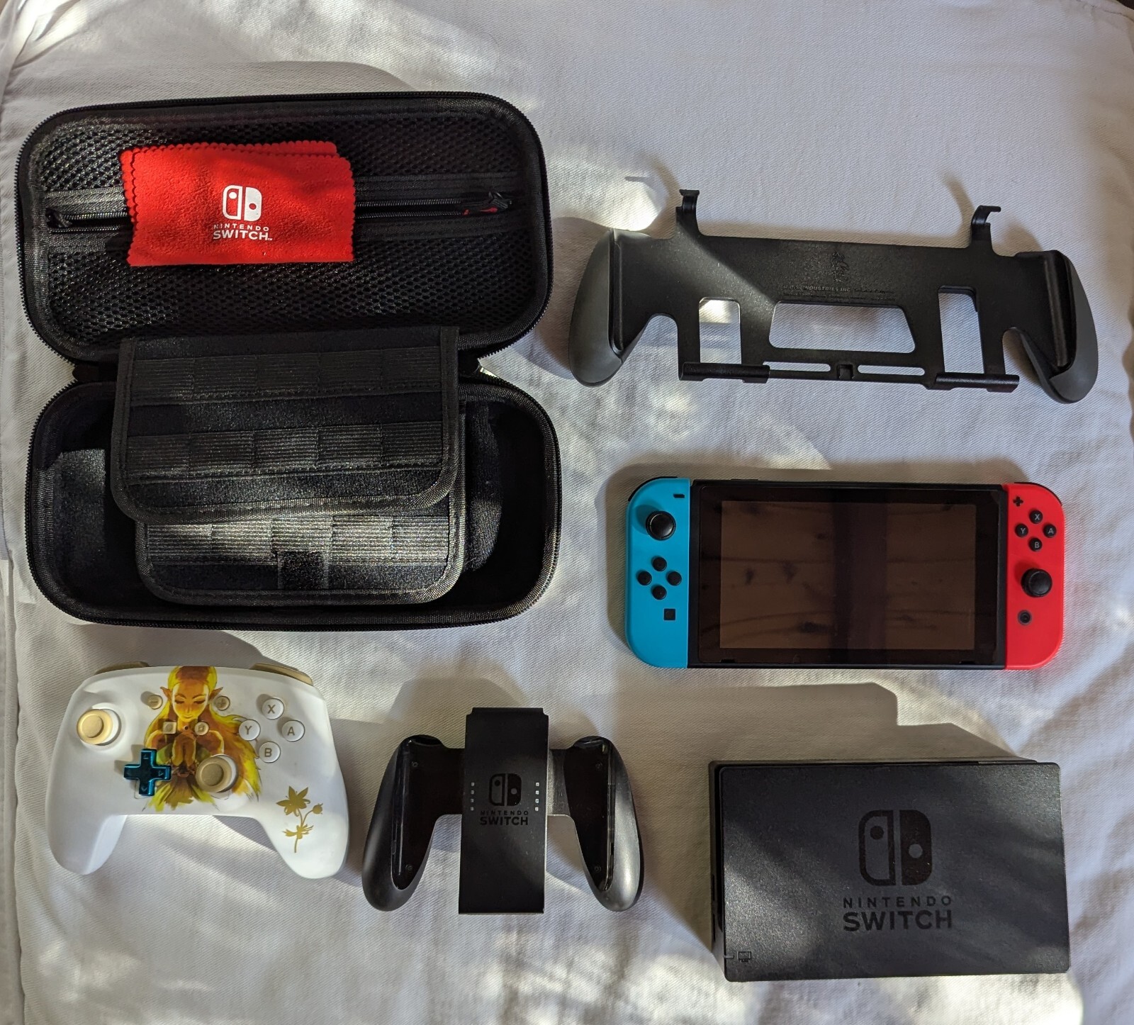 Nintendo Switch With Carrying Case And Controller