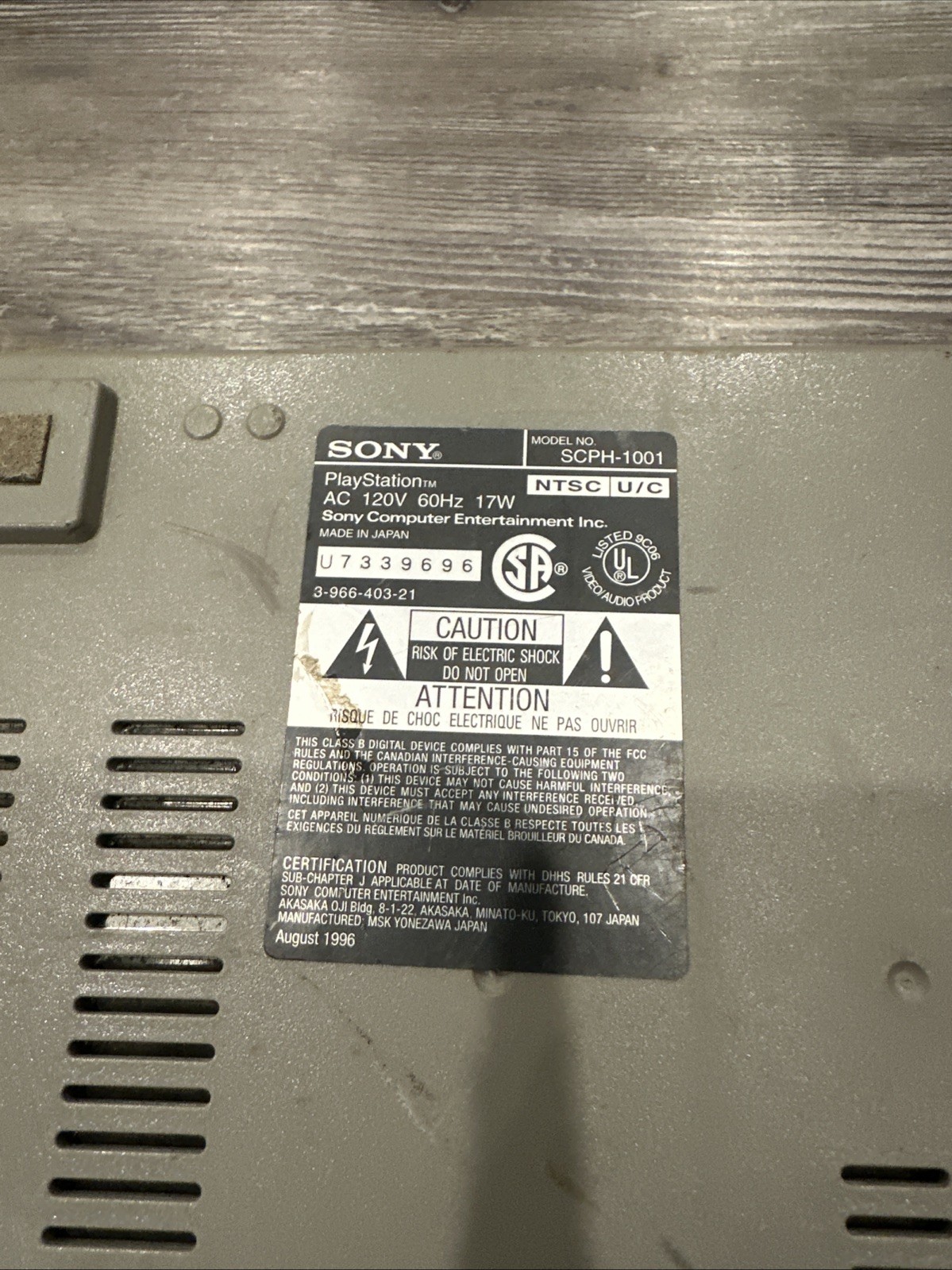 (3) Sony PlayStation PS1 – SCPH-1001 Console Only Powers On Parts / Repair Only