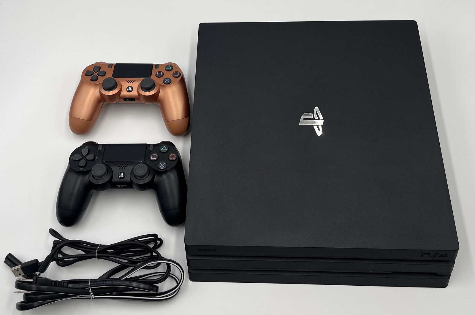 Sony PlayStation 4 Pro 1TB Console and 2 Controllers CUH-7215B Low Firmware 9.50