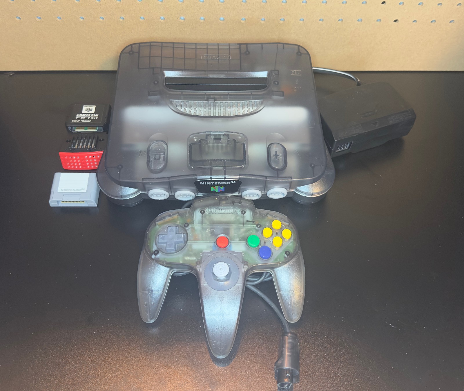 Smoke Black Nintendo 64 – N64Digital HW1 w/RGB / Controller / More