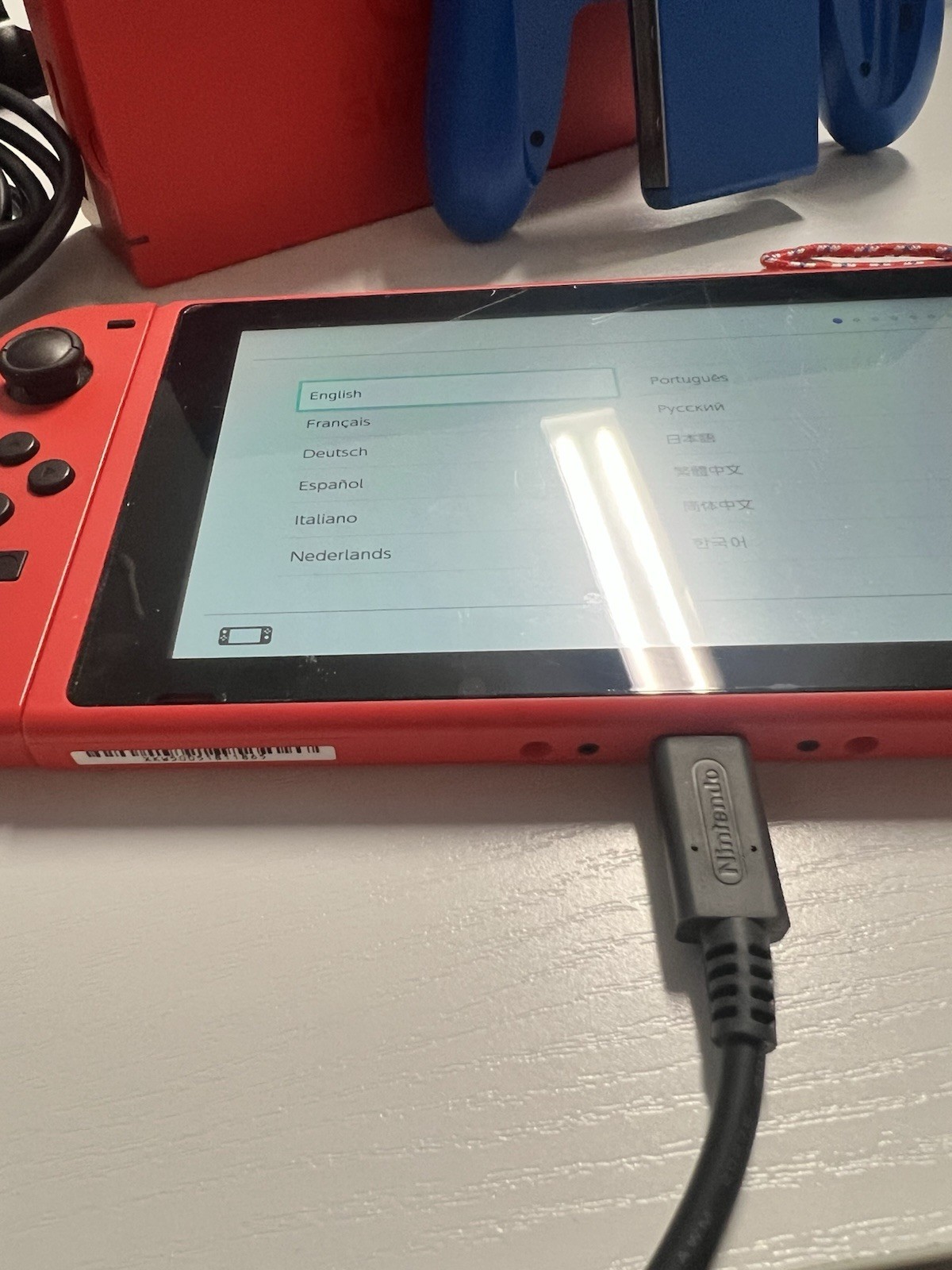 Nintendo Switch (OLED) Mario Red Edition Console CIB Complete USA Authentic Joy