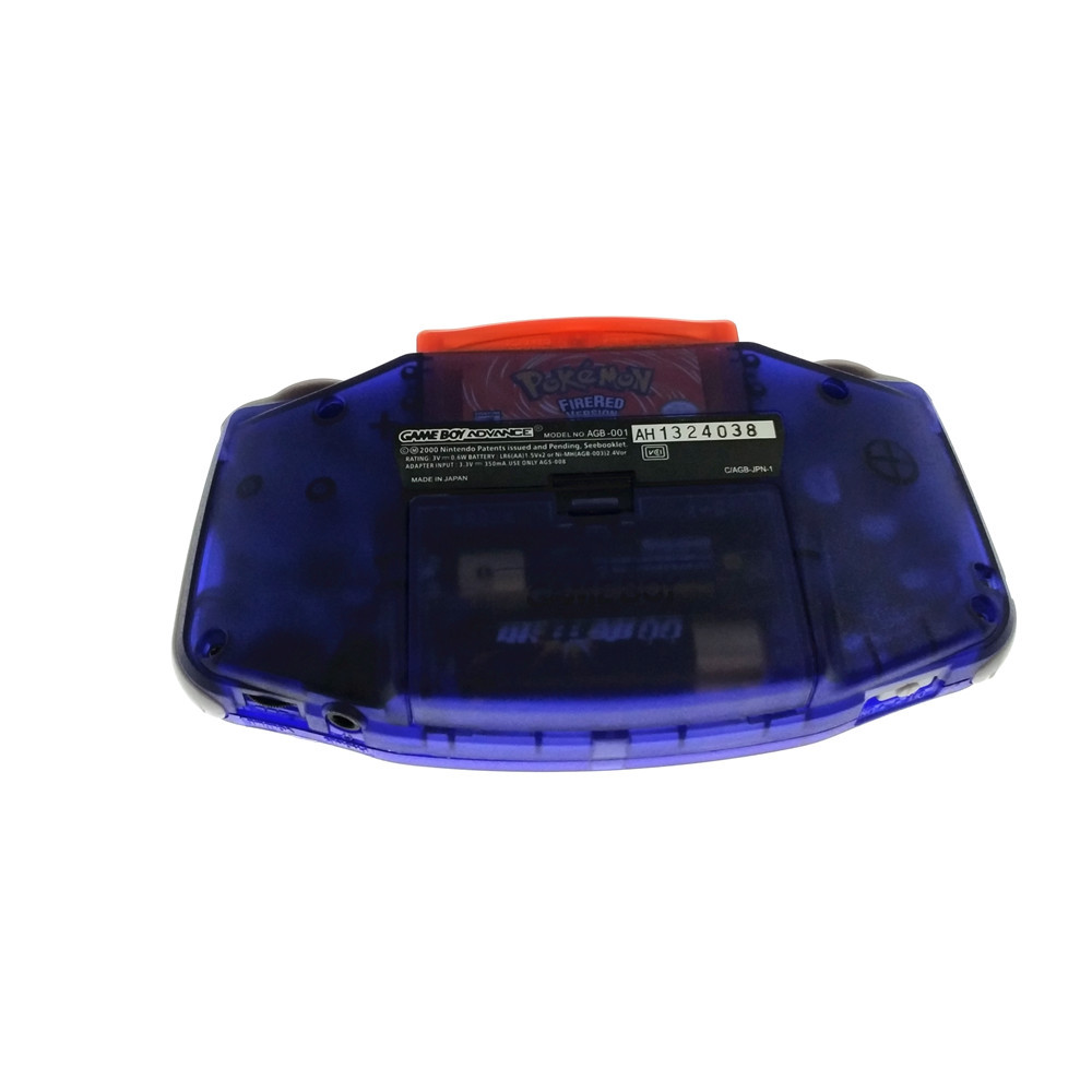 Transparent Blue Picachu Game Boy Advance Console GBA AGS-101 Backlight Screen