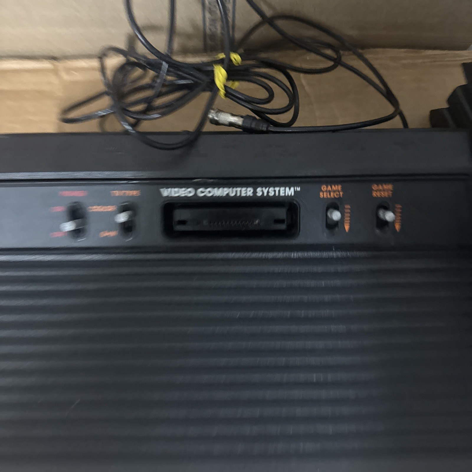 Atari 2600 Vader Black Console Bundle Cleaned Tested Works Great With 18 Games