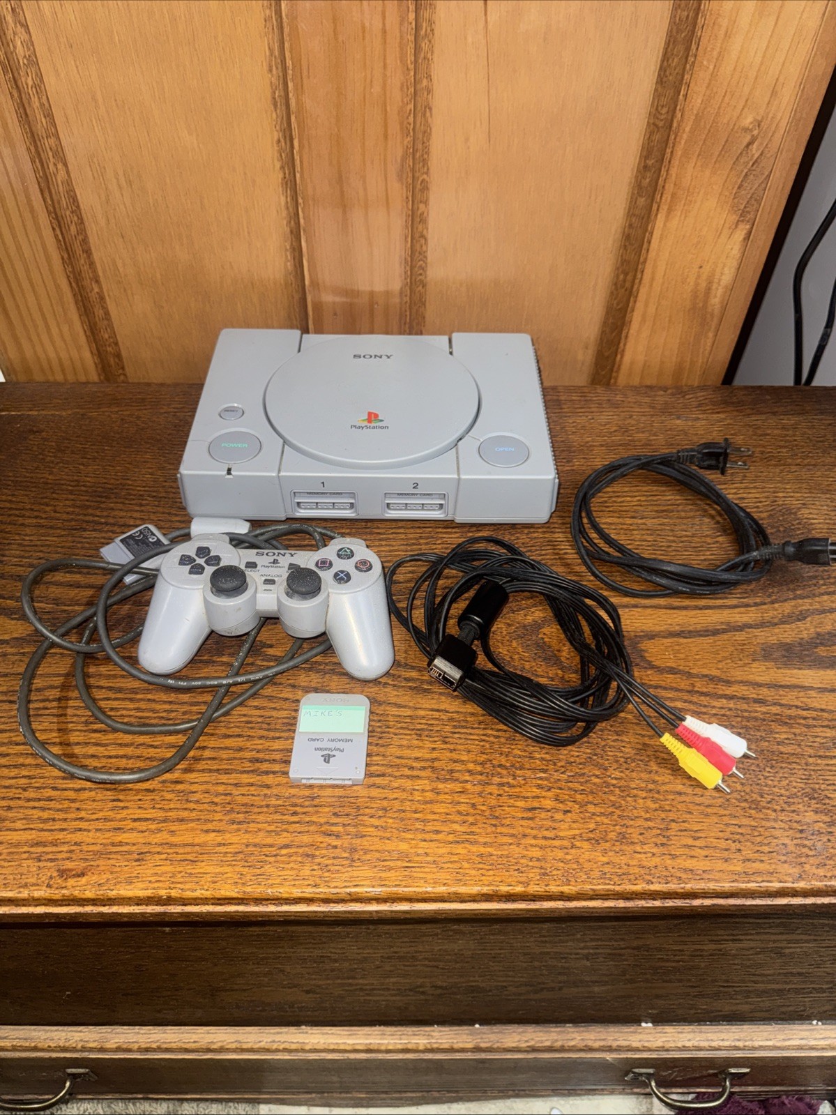 Sony PlayStation PS1 SCPH-9001 Console Working Cords – Controller – Memory Card