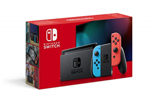 Nintendo 10002207 Switch Neon Blue/Neon Red – 2019 Model