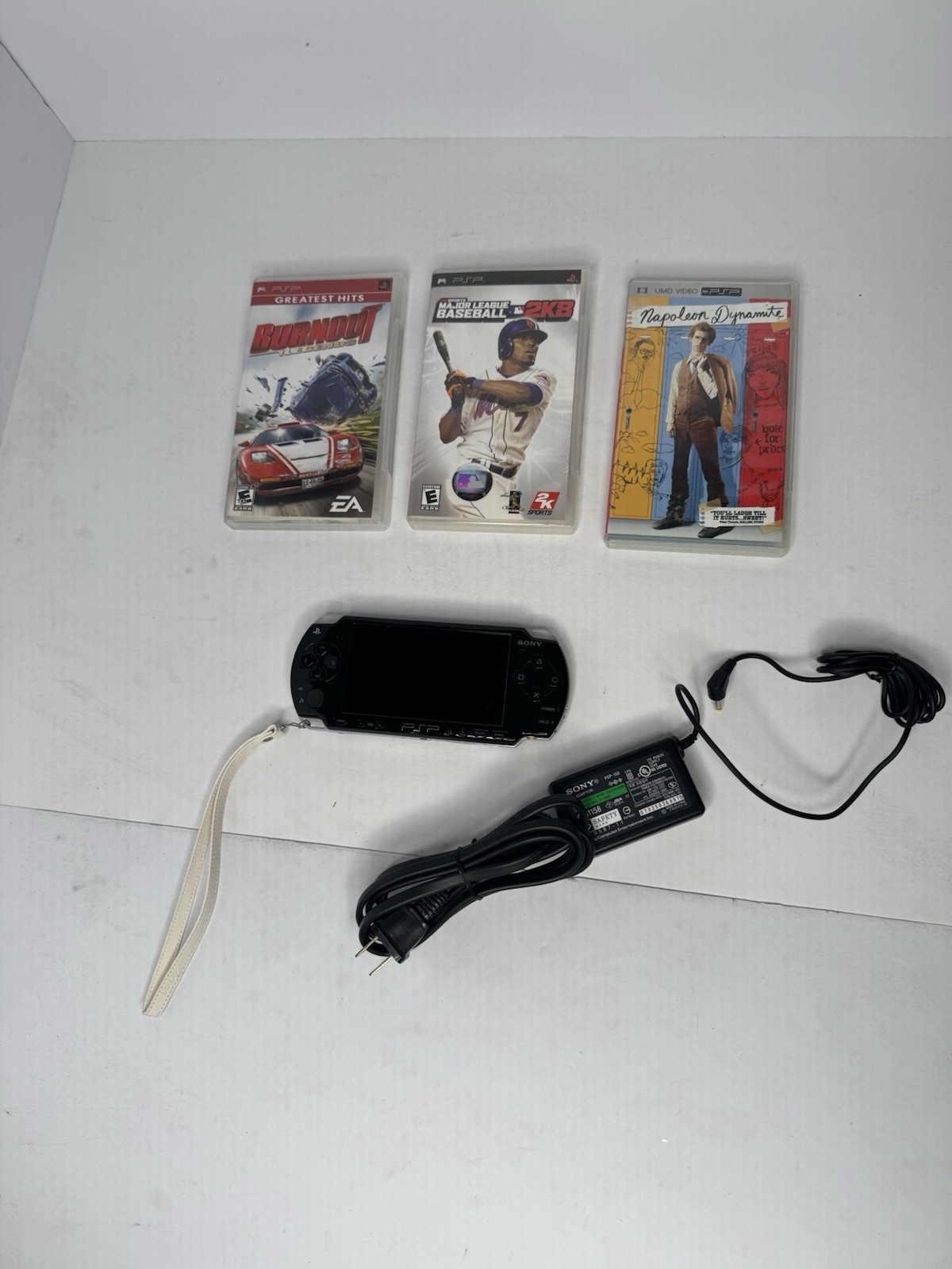 Sony PSP 2001 Black With Games. No Battery. Tested And Working