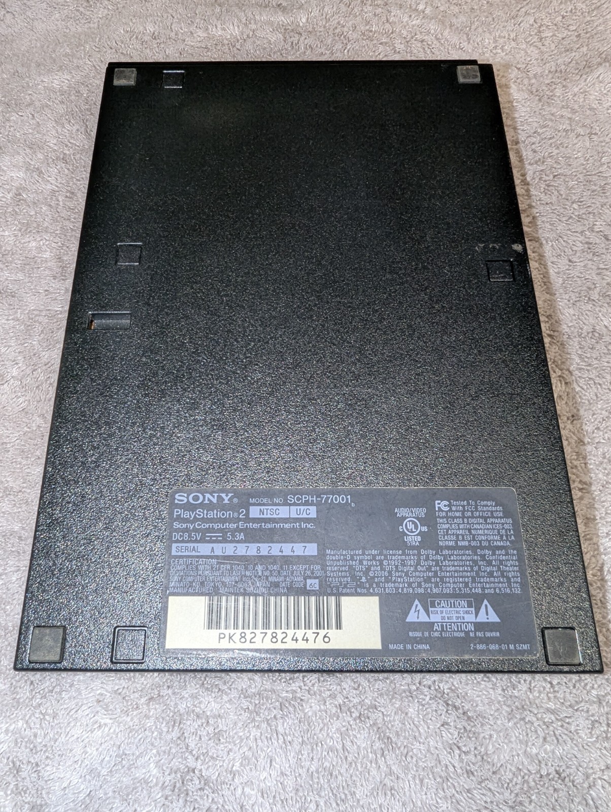 Sony PlayStation 2, SCPH-77001b (Games are NOT included.)