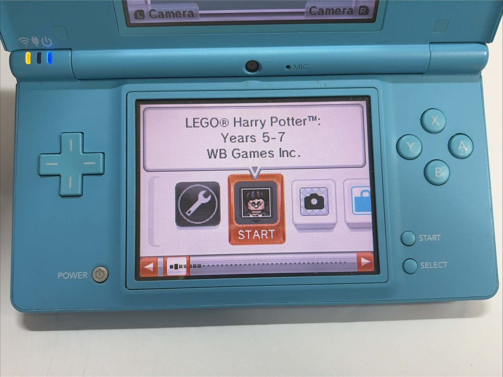 Nintendo DSi Handheld Game BLUE Console + Harry Potter Lego game