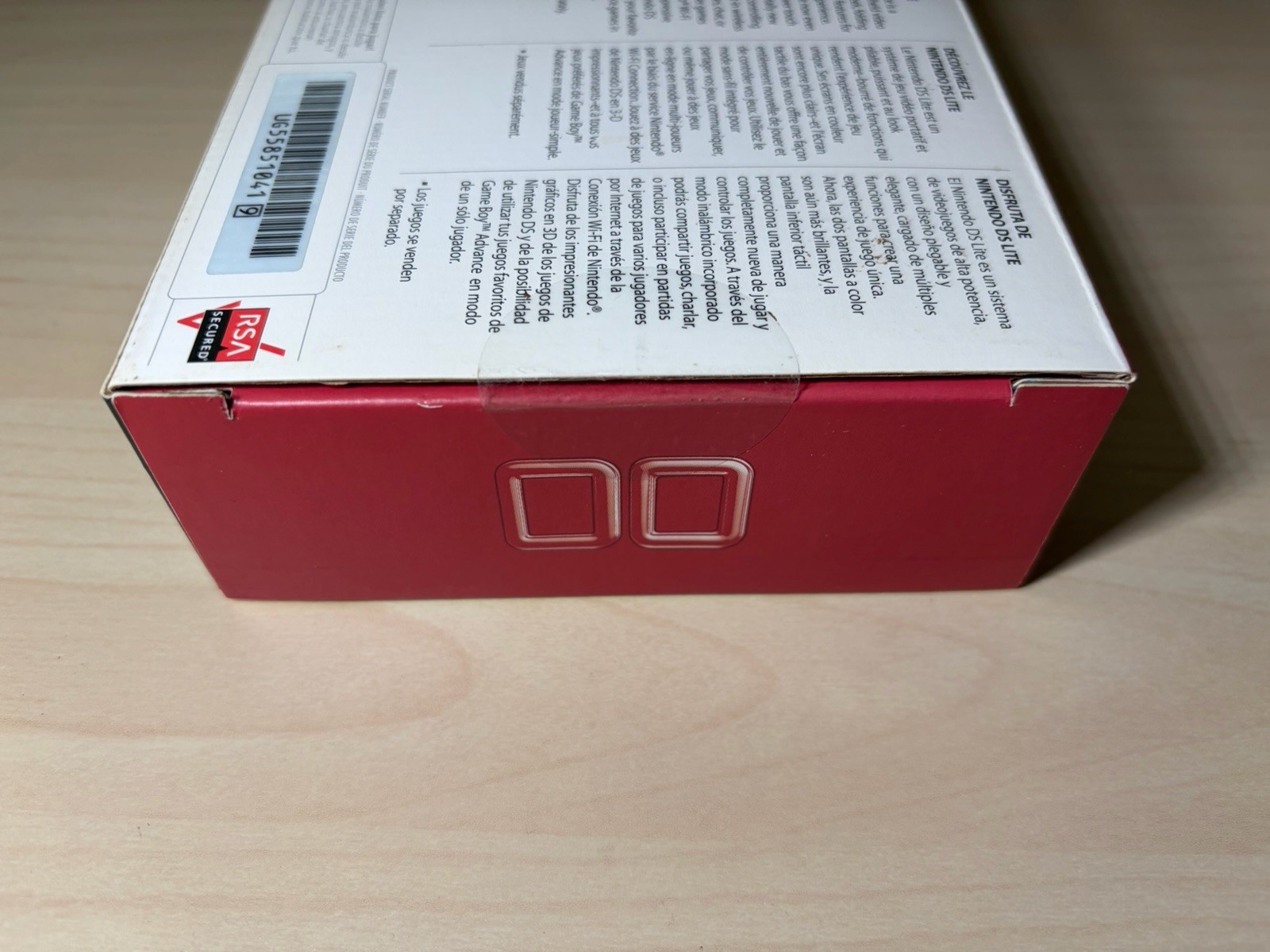 Mint Box – Nintendo DS Lite – Crimson Red Black – Console – Complete – Very Good