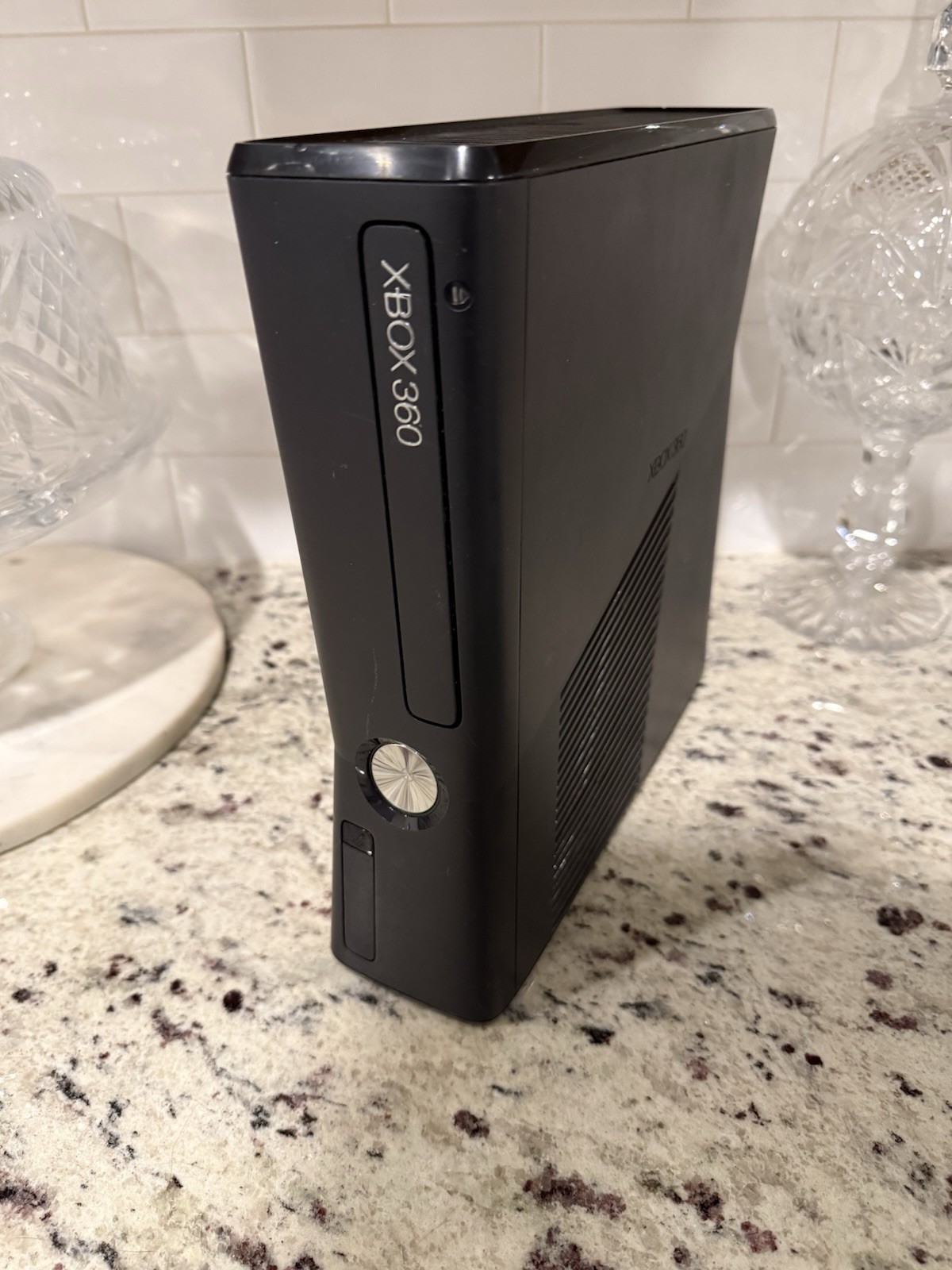 Xbox 360 S Model 1439 Console ONLY No cables, no controllers -Turns On – Working