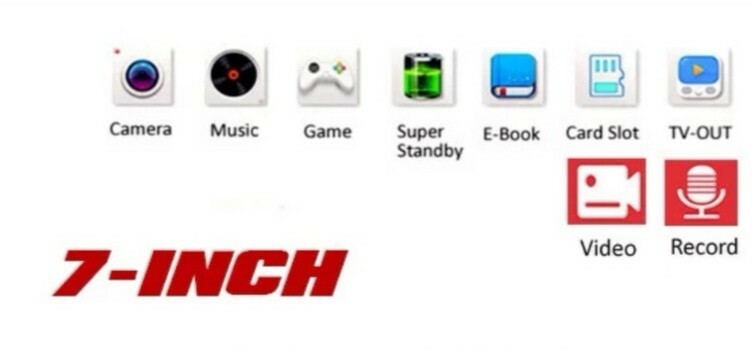Handheld 7″ inch Game Console. Built in 1000+ Games. Please Read Description.