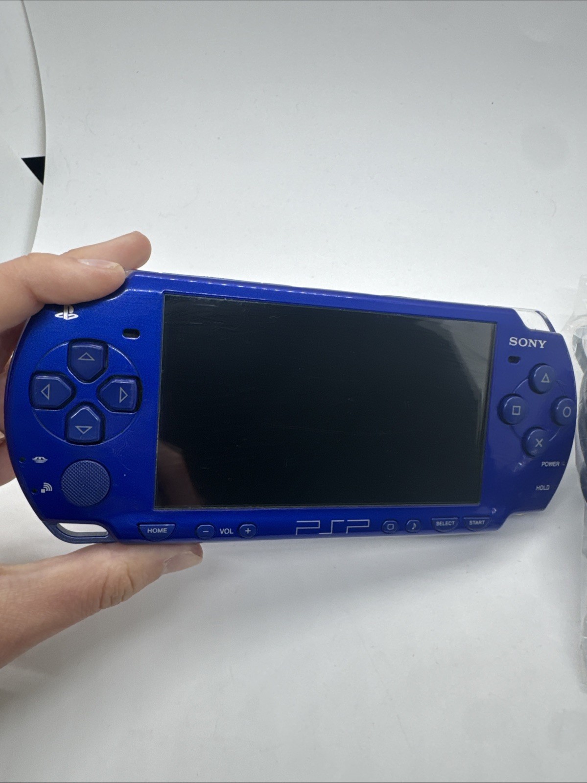 Sony PSP 2001 Metallic Blue Handheld System – Tested and Works With Charger