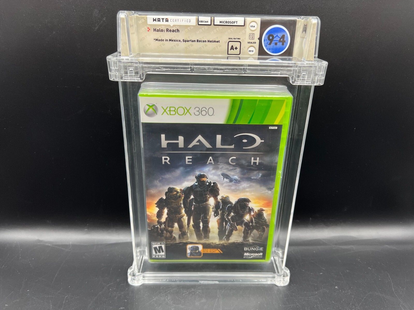 1st Print Helmet Halo Reach Xbox 360 WATA 9.4 A+ FACTORY SEALED MINT HIGHEST VGA