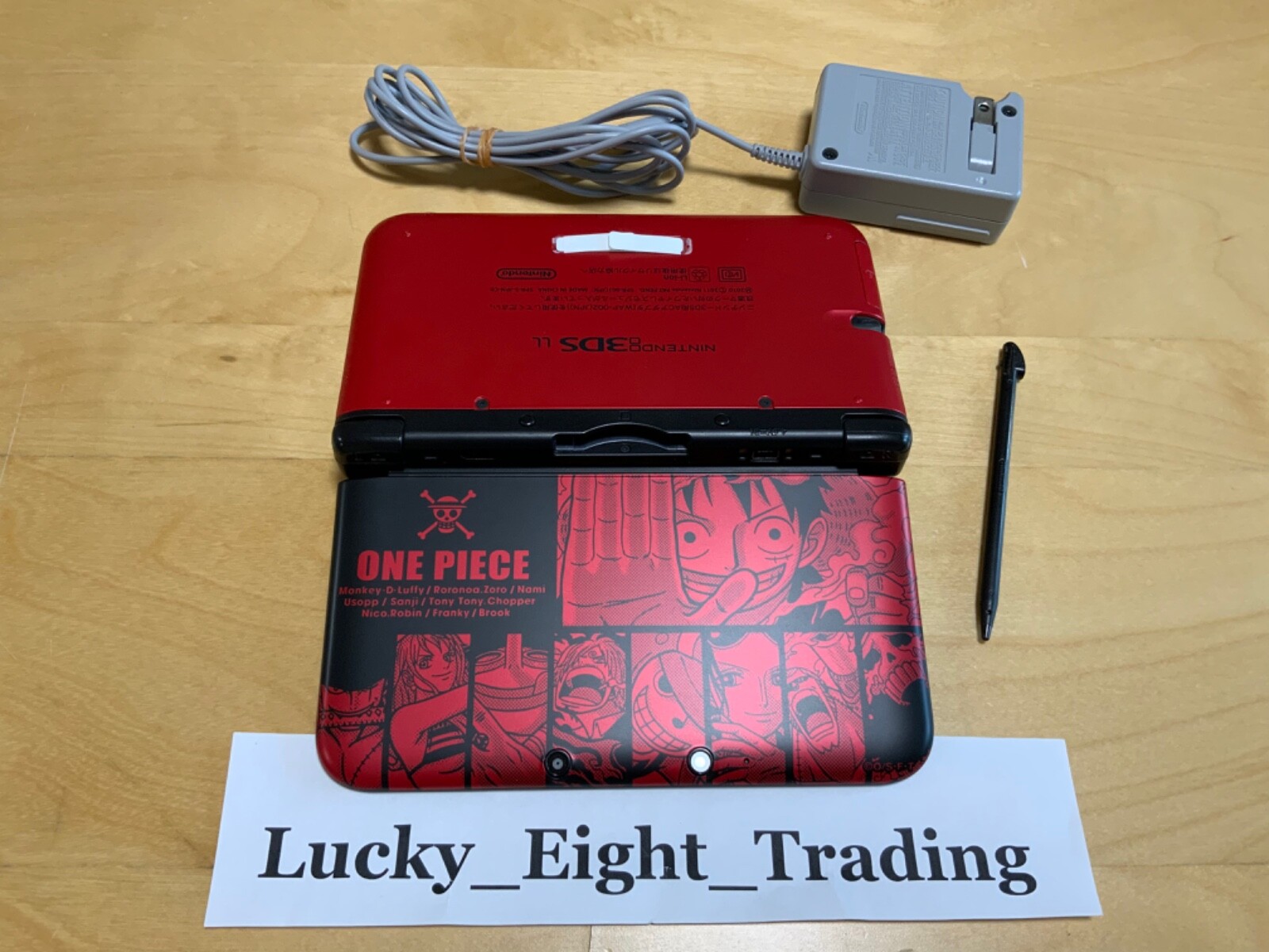 Nintendo 3DS XL LL One Piece R Luffy Red ver Console Charger Japanese ver [CC]