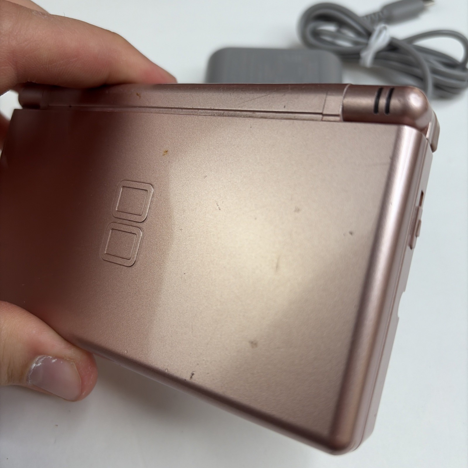 Nintendo DS Lite Rose Pink Handheld Console US Model w/ Charger Tested
