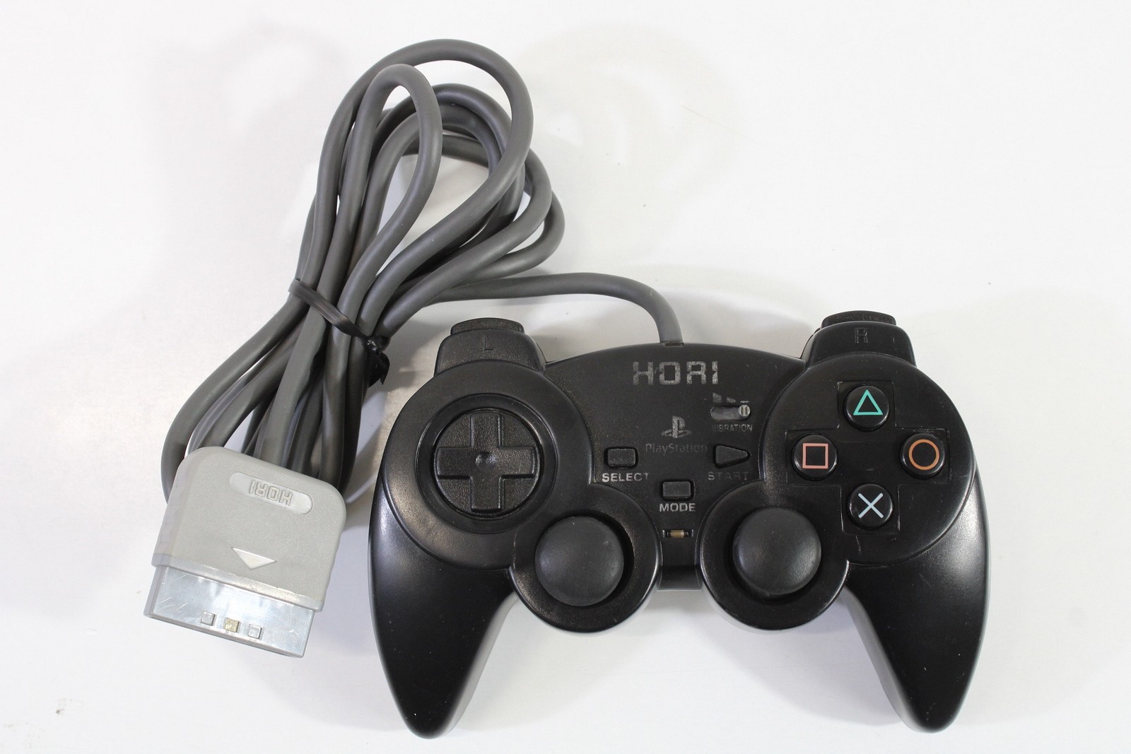 Hori Black Analog Sindou Pad Controller PlayStation 2 PS1 PS2 TESTED WORKS 431