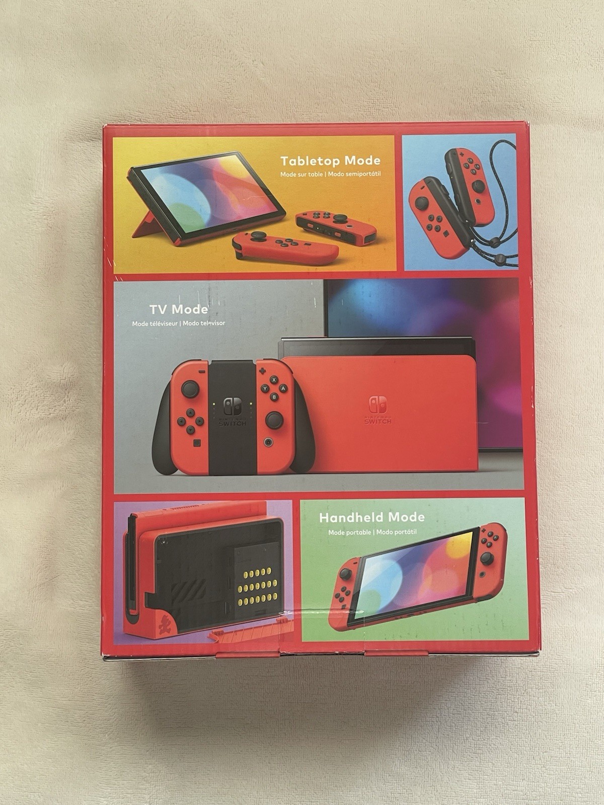 Nintendo Switch (OLED Model) Mario Red Edition 64GB Console W/ Screen Protector