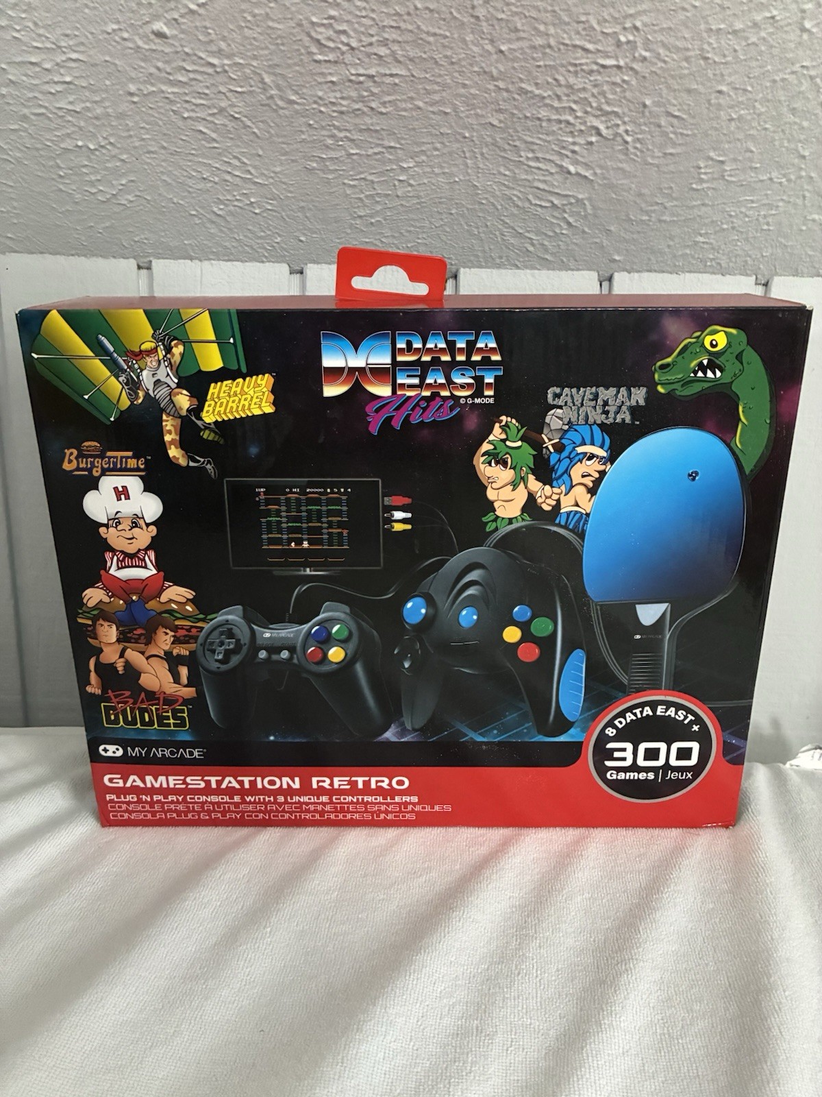 My Arcade Gamestation Retro Data East Hits 300 Games w/ Controllers + Paddle
