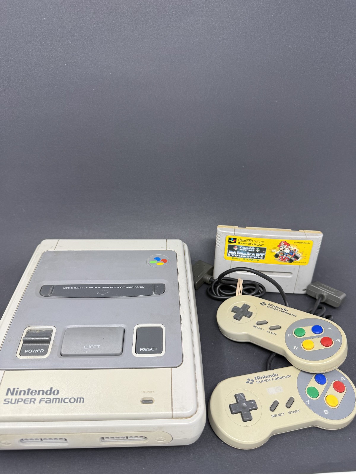 Nintendo Super Famicom Console w/ OEM 2 Controllers + Game Japan Import – Tested
