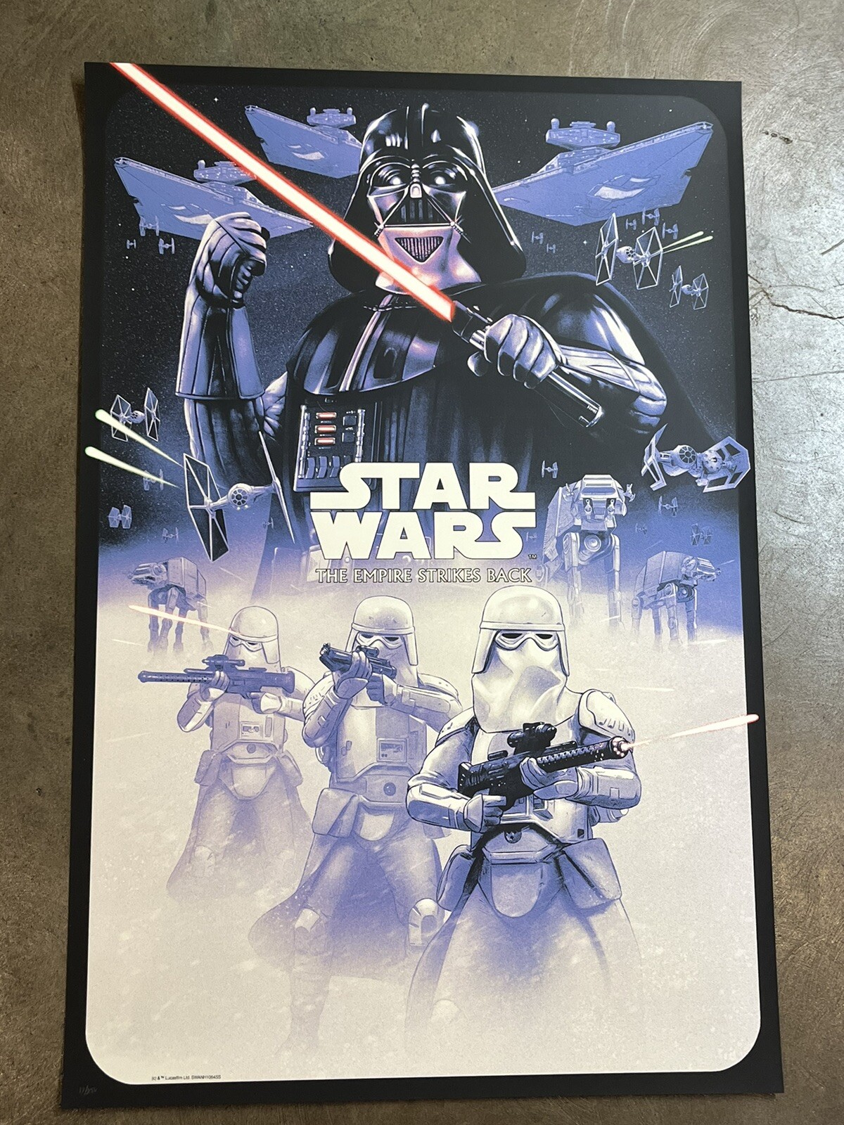 Rule The Empire The Empire Strikes Back Star Wars Screenprint Tom Walker Mondo