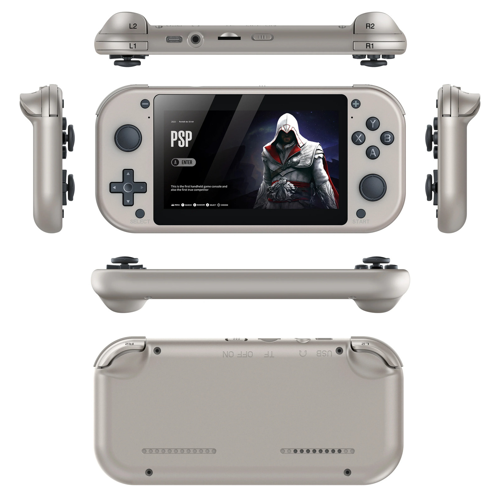 M17 Handheld Game Console Linux Retro Gaming 4.3 Inch Screen 64GB 128GB Player