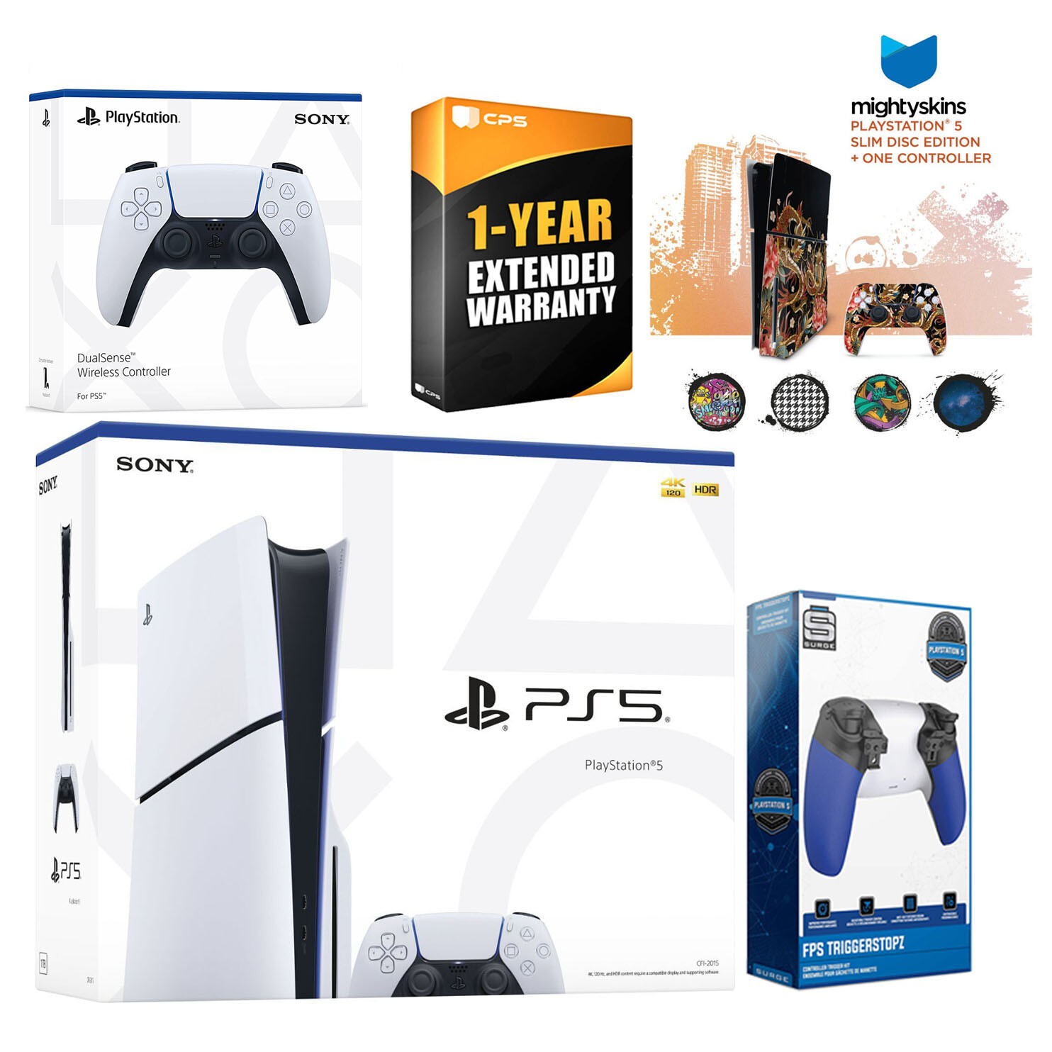 Sony Playstation 5 Slim Disc Console + Extra Controller