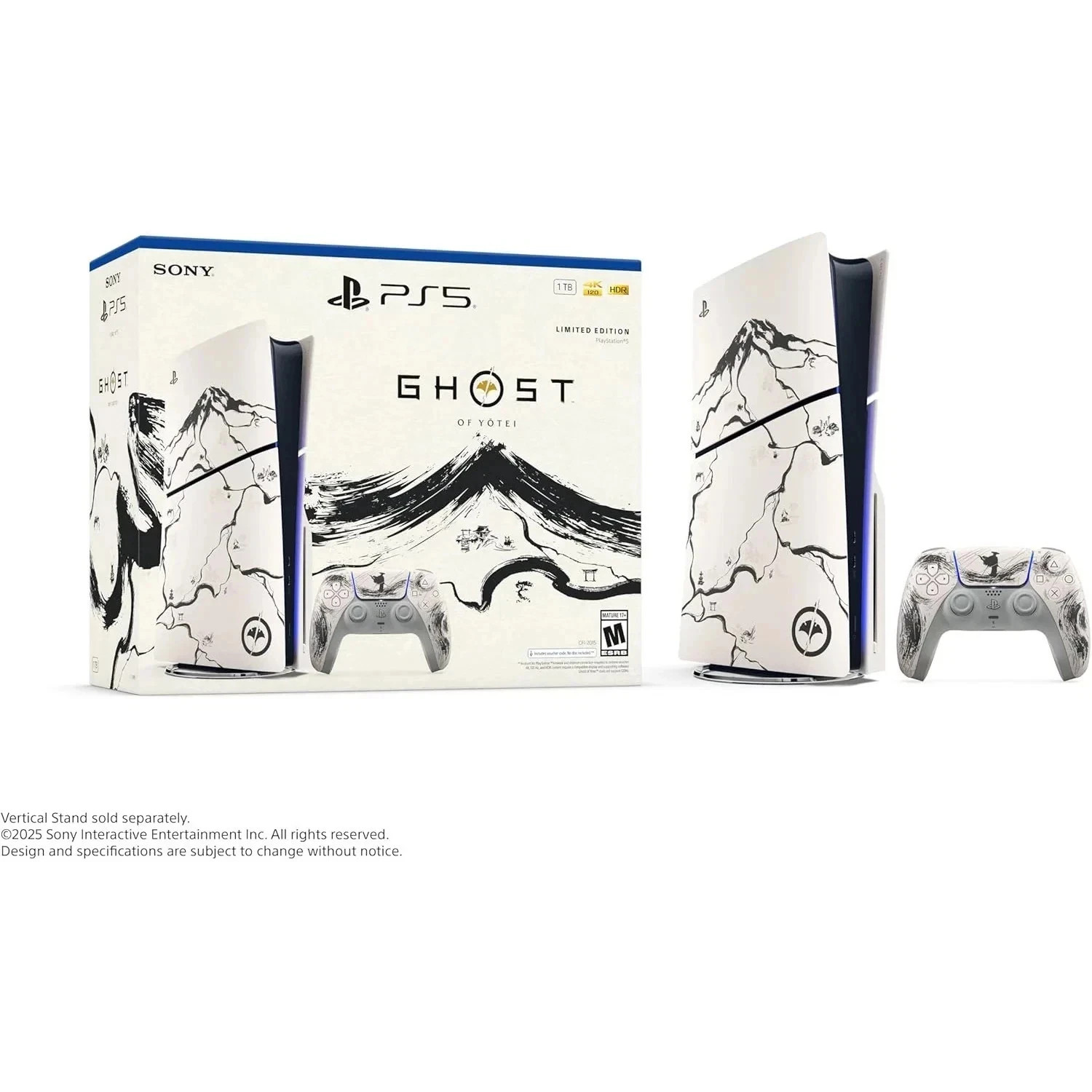 PS5 Ghost of Yotei Black Bundle – Console With Extra Controller