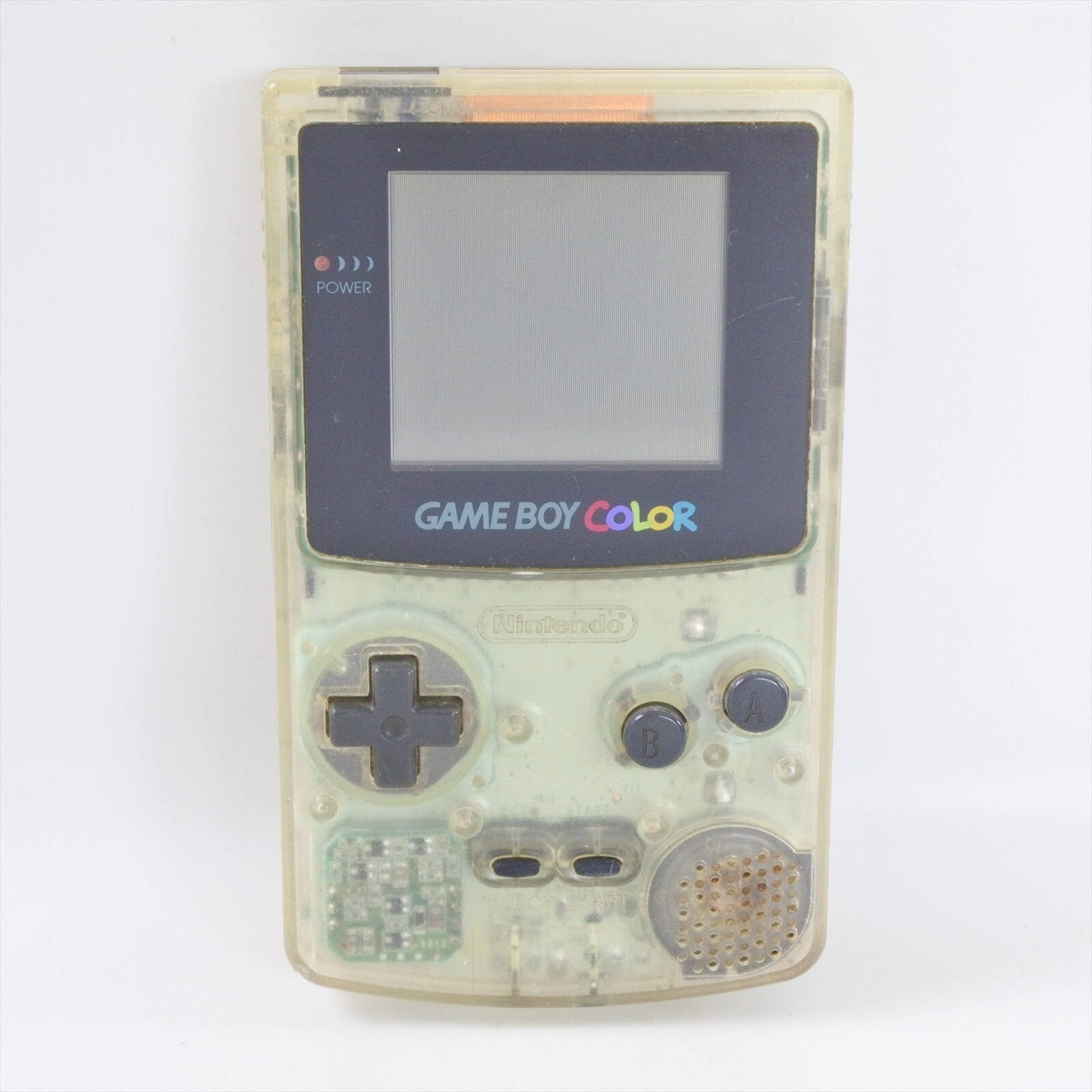 JUNK Gameboy Color Console CLEAR CGB-001 Not working NO cover Nintendo 1424 gb
