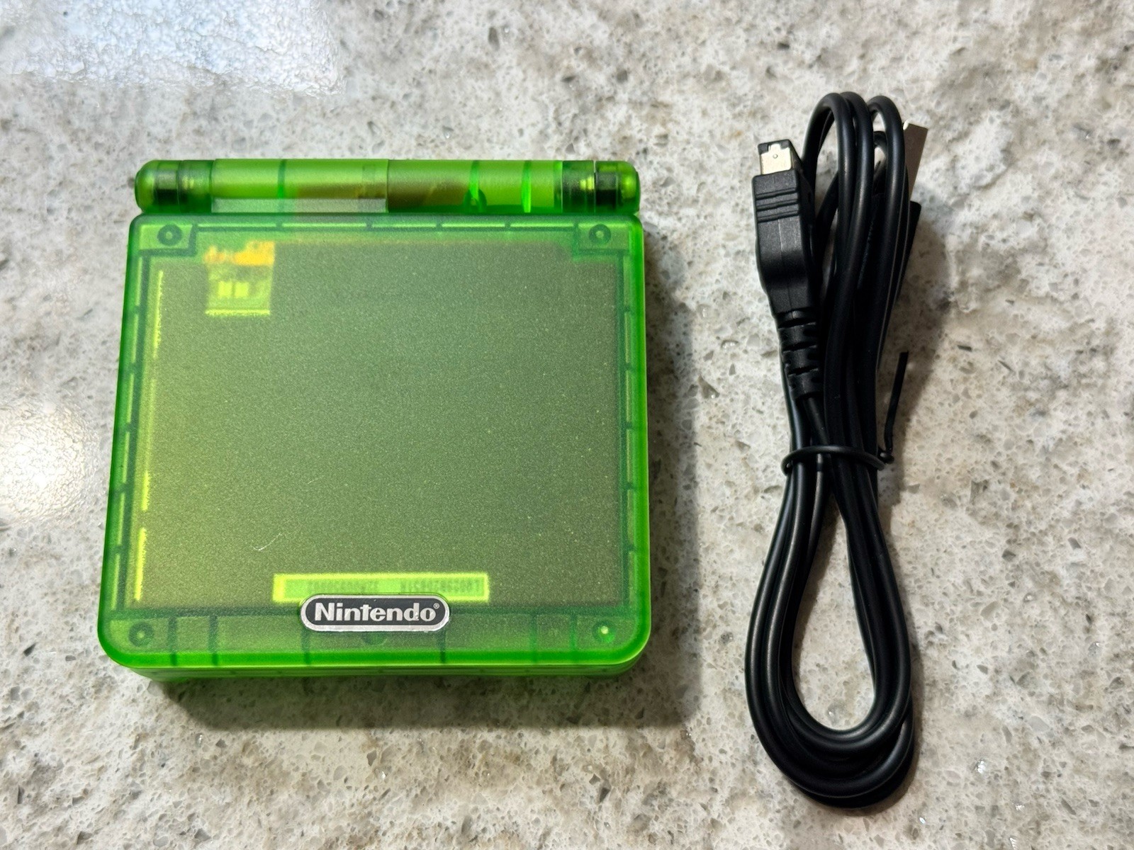 Nintendo Gameboy Advance GBA SP Handheld System Console Clear Green AGS-001