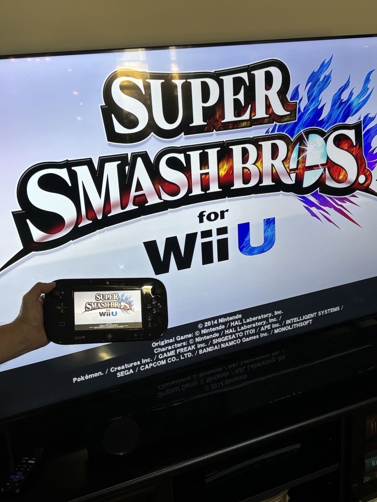 Nintendo Wii U Console Bundle Black 32GB w/ Gamepad & Cords & 2 Games Tested