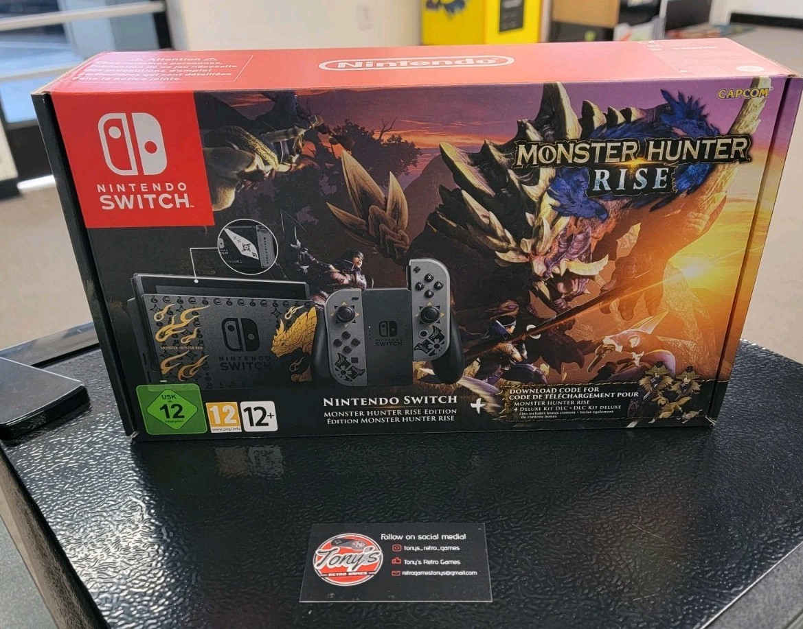 NINTENDO SWITCH MONSTER HUNTER RISE CONSOLE SYSTEM LIMITED EDITION PAL NEW NUOVA