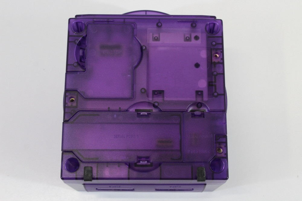 Nintendo Gamecube Console Clear Purple & AC S-Video to HDMI NTSC-U/C DOL-001 GC