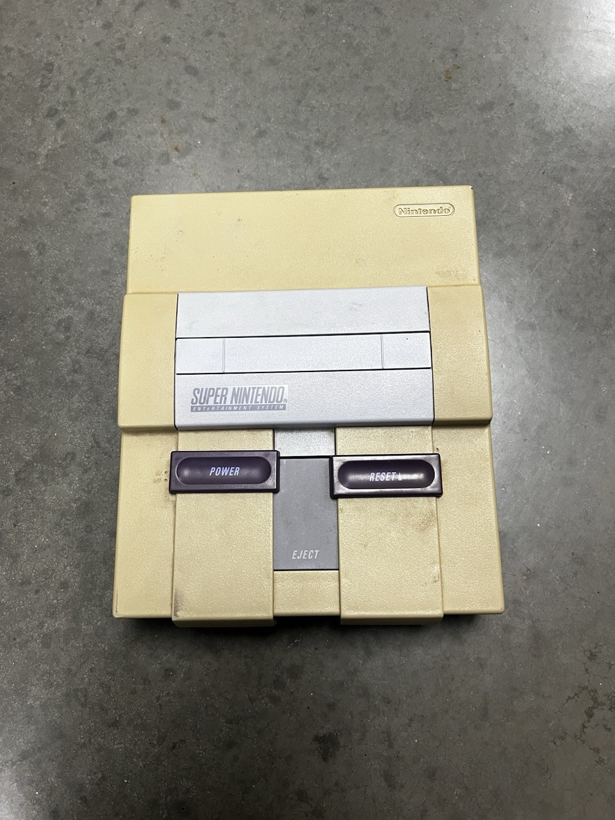 Nintendo Super NES Only Console Work Good Condition