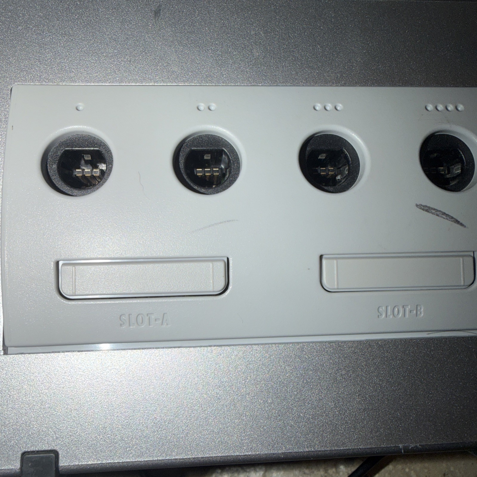 Nintendo GameCube Console Platinum Silver DOL-101 System Adapter Power For Parts