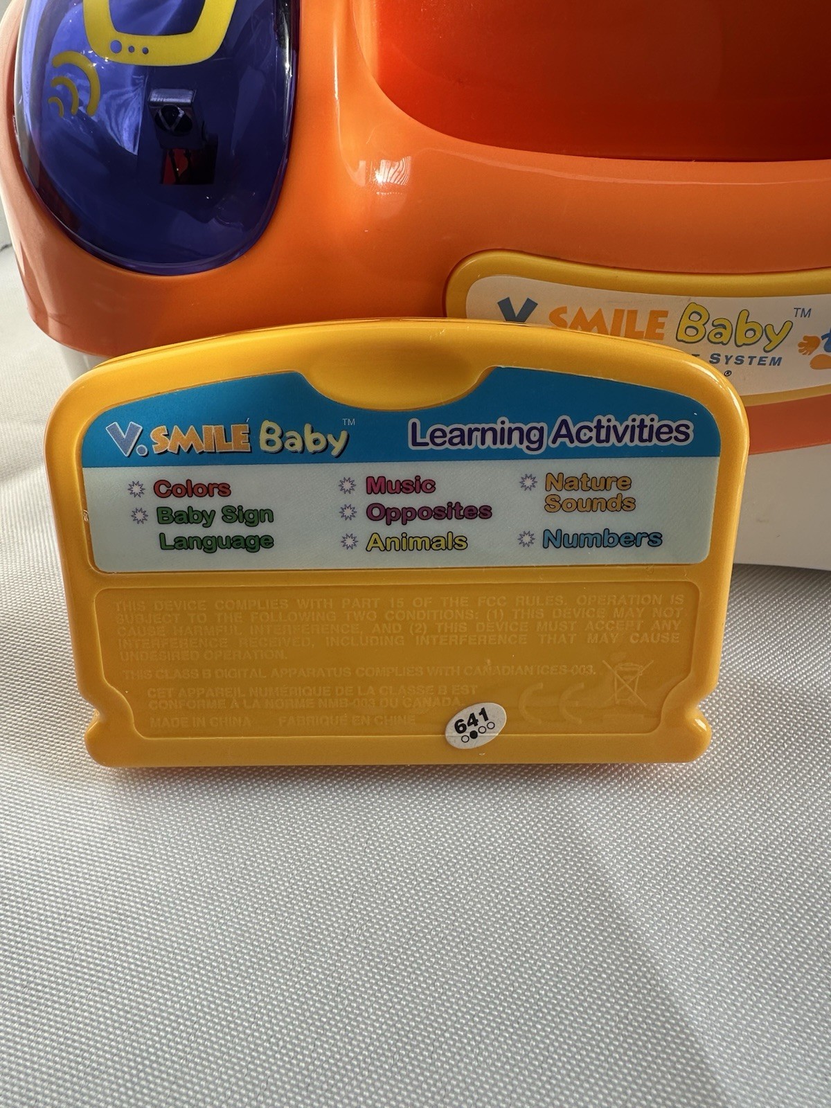 VTech VSmile Baby Infant Development System Console With Games Not Tested