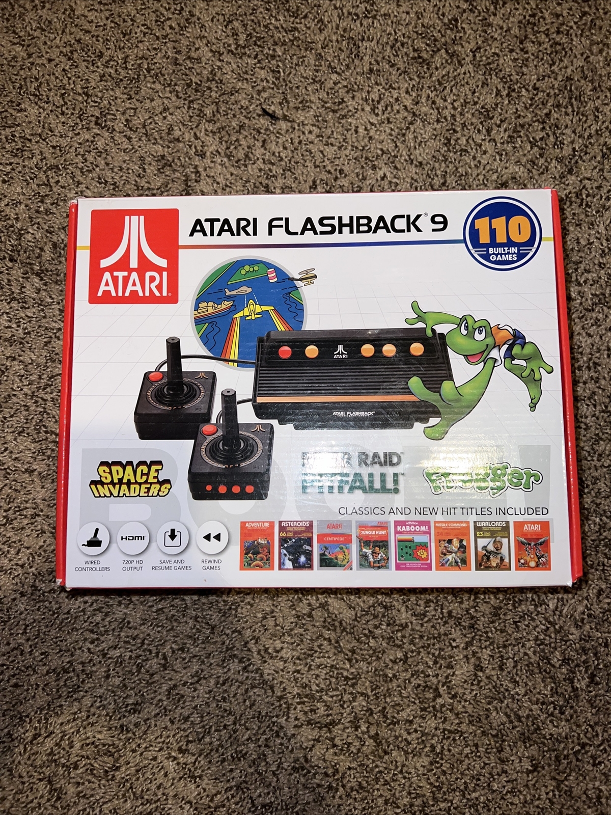 Atari Flashback 9 HDMI Port – 110 Games 2 Wired Joystick Controllers Condition!