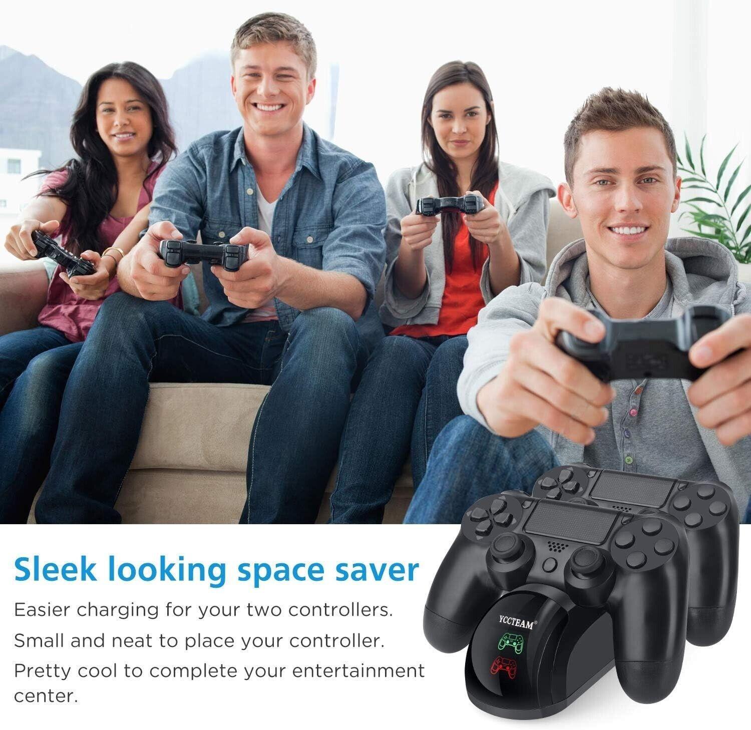 Ps4 Controller Charger Charging Station USB Playstation4 /ps4/ps4 Slim/ps4 Pro.