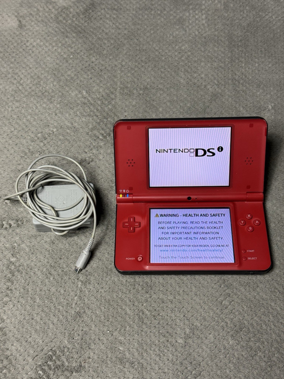 Nintendo Dsi XL UTL-001 Super Mario 25th Anniversary System & AC- NO Stylus READ