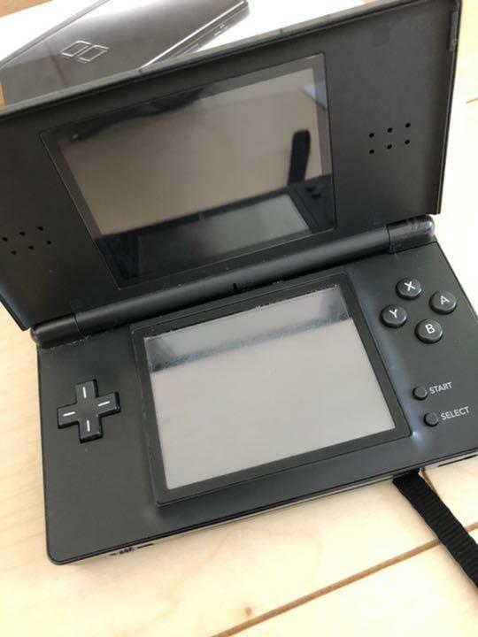 Nintendo DS Lite Jet Black Box Console Stylus Charger [BOX]