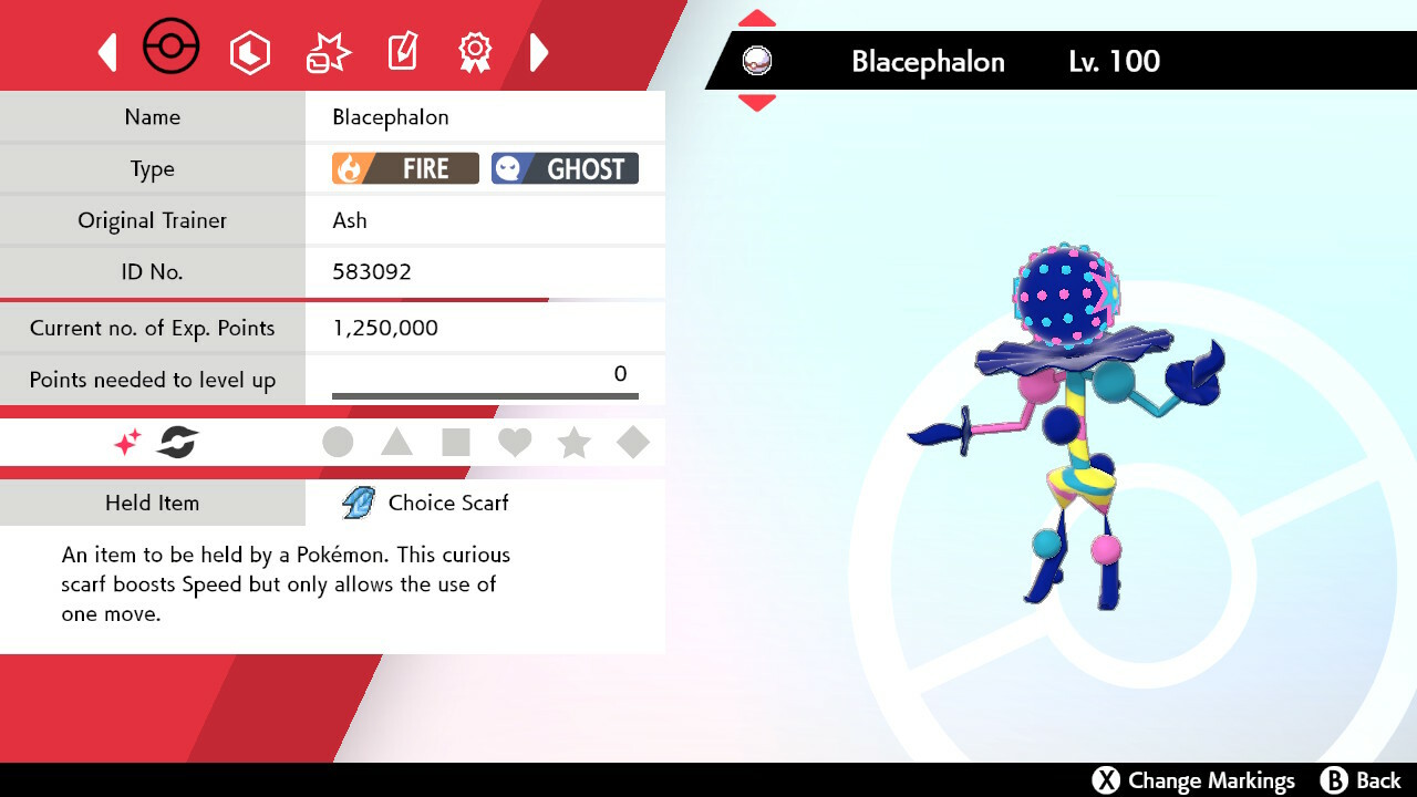 Pokemon Sword & Shield Blacephalon 6IV Best EVs & Nature 🌟Shiny🌟 & Non Shiny