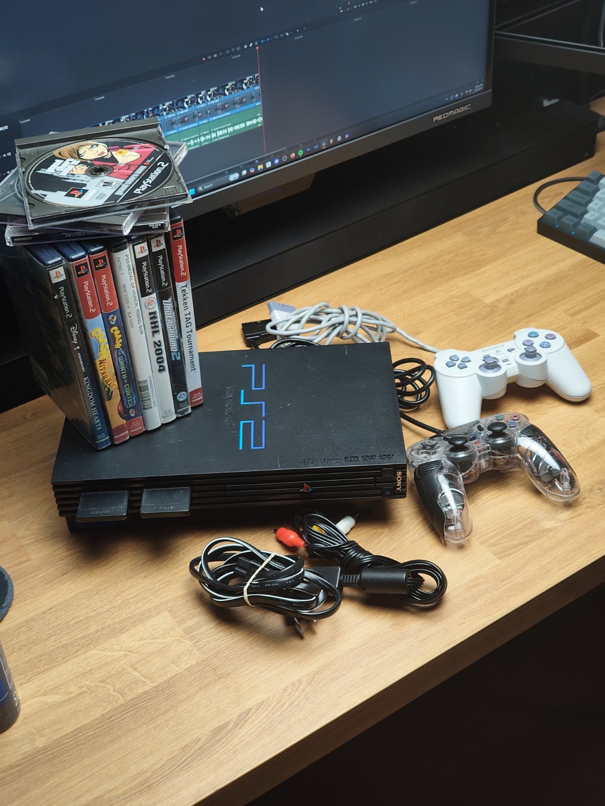 Sony PlayStation 2 With Controller & 12 Game Lot