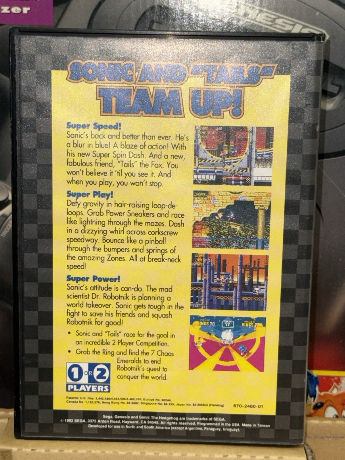 SEGA Genesis Model II System 2 Complete in Original Box Sonic Included & TESTED