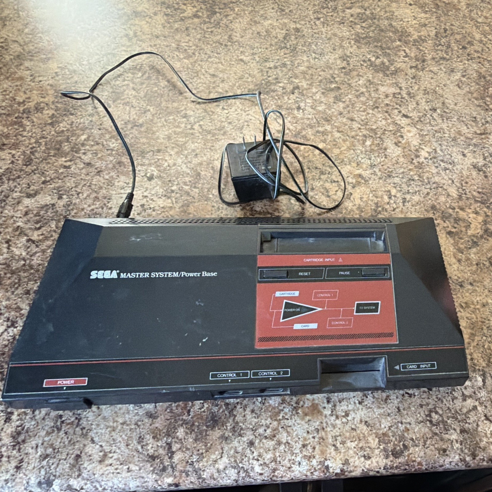 SEGA Master System Power Base Home Console NTSC-U/C RF – Black/Red MPN 3020